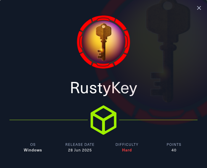 HTB Rustykey Machine